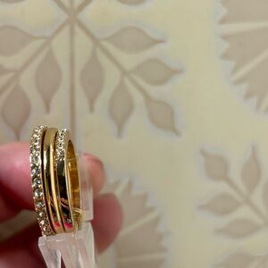 3 Gold  Diamond Rings. Medium